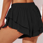 Ruffle Tiered Skirt Overlay Shorts