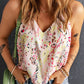 Multicolor Floral Print Spaghetti Straps Tank Top