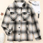 Vintage Plaid Fleece Lining Jacket