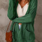 Drop Shoulder Textured Cardigan