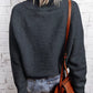 Zip Knitted High Neck Sweater
