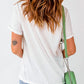 White Triple Merry Graphic Print T Shirt