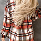 Chest Pockets Flannel Plaid Shirt