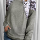 Long Sleeve Top With Leopard Snakeskin Print