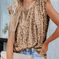 Apricot Sequin Round Neck Tank Top
