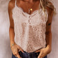 Leopard Spaghetti Straps Buttoned Tank Top