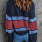 Color Block Drop Shoulder Knitted Sweater