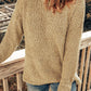 Apricot Porncorn Drop Shoulder Pullover Knit Sweater