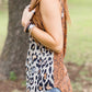 Leopard and Vintage Floral Mixed Print Tank